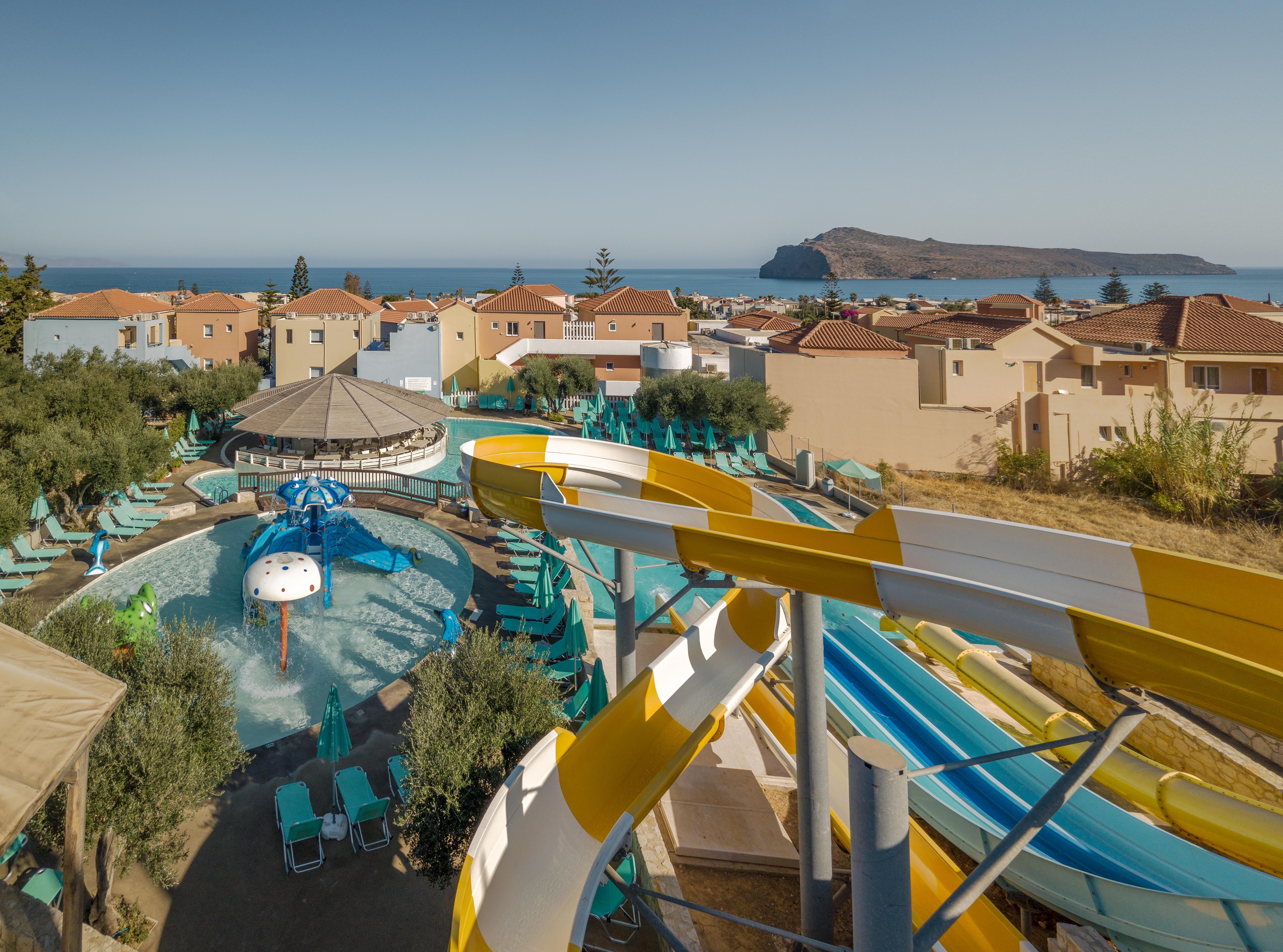 Iolida Village Water Park Hotel Agia Marina エクステリア 写真